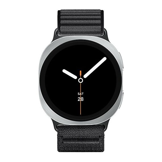 Galaxy Watch8 | 40 мм | Silver | Fabric | Graphite | M/L, Размер: 40 мм, Цвет: Silver, Тип ремешка: Fabric, Цвет ремешка: Graphite, Размер ремешка: M/L, Подключение часов: Bluetooth / Wi-Fi, изображение 2